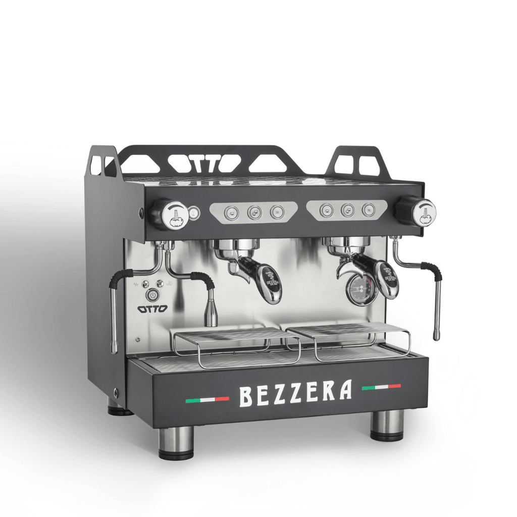 Bezzera Otto DE 2G - 2 Group Espresso Machine with Auto-Foamer, Black or White