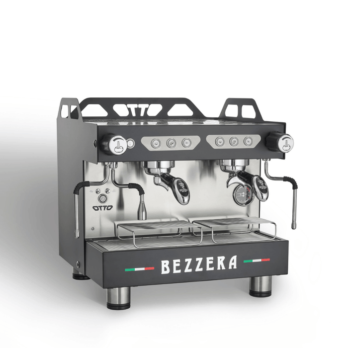 Bezzera Otto DE 2G - 2 Group Espresso Machine with Auto-Foamer, Black or White
