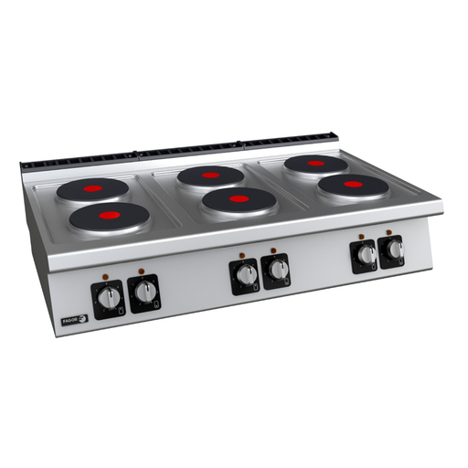 Fagor C-E760 - Kore 700 Series 1200mm 6 Plate Electric Cooktop
