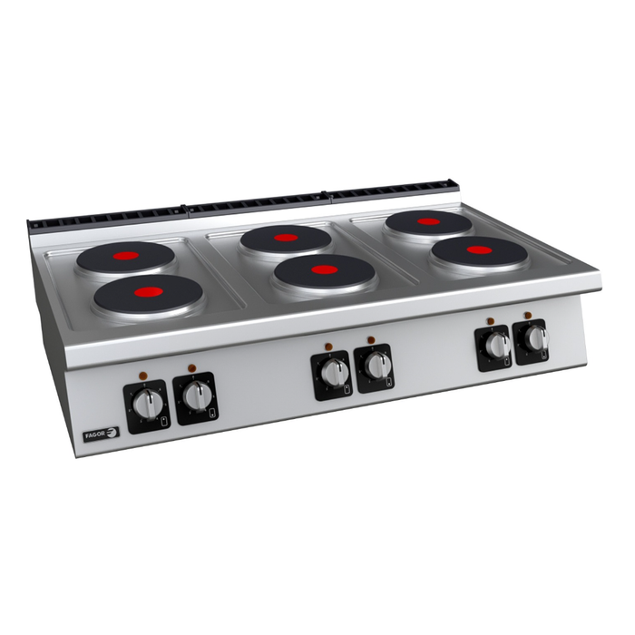 Fagor C-E760 - Kore 700 Series 1200mm 6 Plate Electric Cooktop