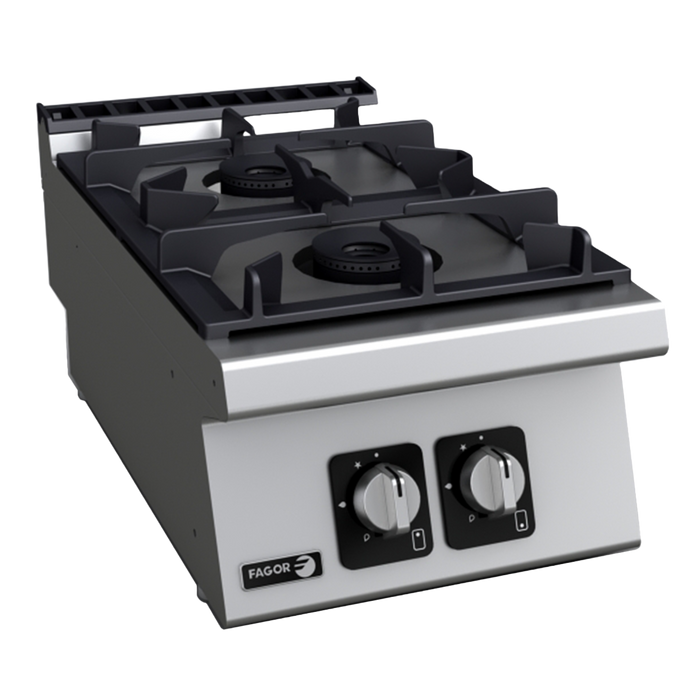 Fagor C-G720H - Kore 700 Series 400mm 2 Burner Gas Cooktop