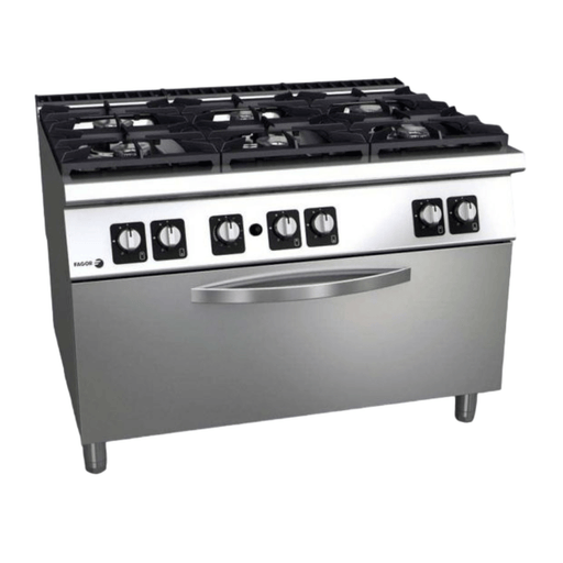 Fagor C-G961OPH - Kore 900 Series 6 Burner Gas Range with Large Oven