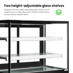 Bonvue FED CL1200-2S - 1200mm Elite Square Cake Display 2 Shelves - image 4