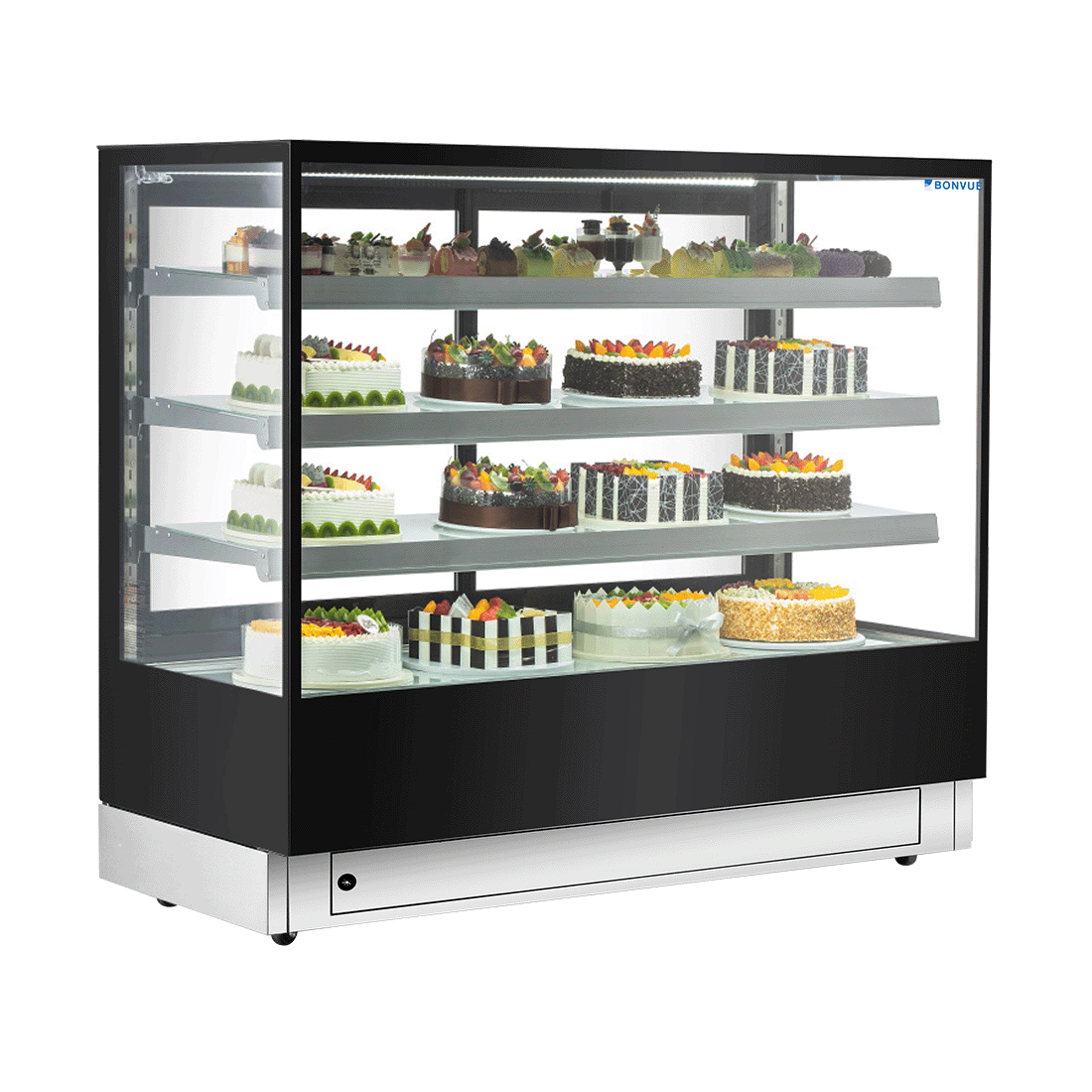 Bonvue FED CL1500-3S - 1500mm Elite Square Cake Display 3 Shelves