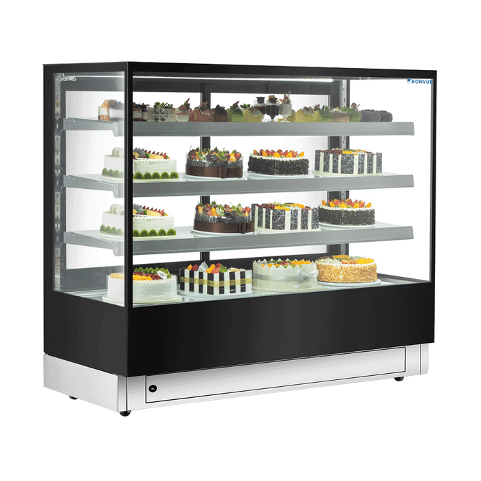 Bonvue FED CL1500-3S - 1500mm Elite Square Cake Display 3 Shelves