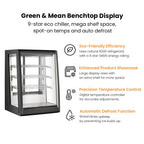 Bonvue FED CTA-146 - Countertop Angled Chilled Food Display 146L - image 5