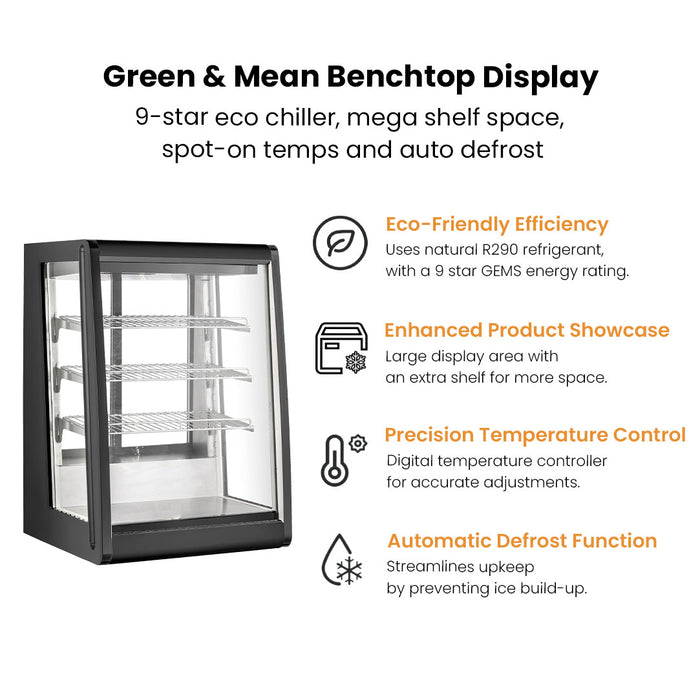 Bonvue FED CTA-146 - Countertop Angled Chilled Food Display 146L - image 5