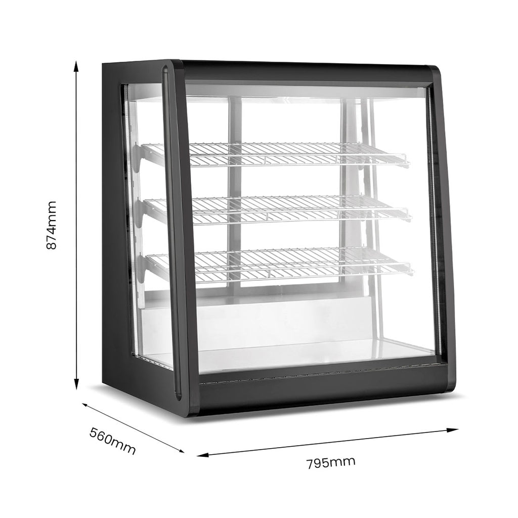 Bonvue FED CTA-196 - Countertop Angled Chilled Food Display 196L - image 2