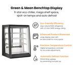 Bonvue FED CTA-196 - Countertop Angled Chilled Food Display 196L - image 5