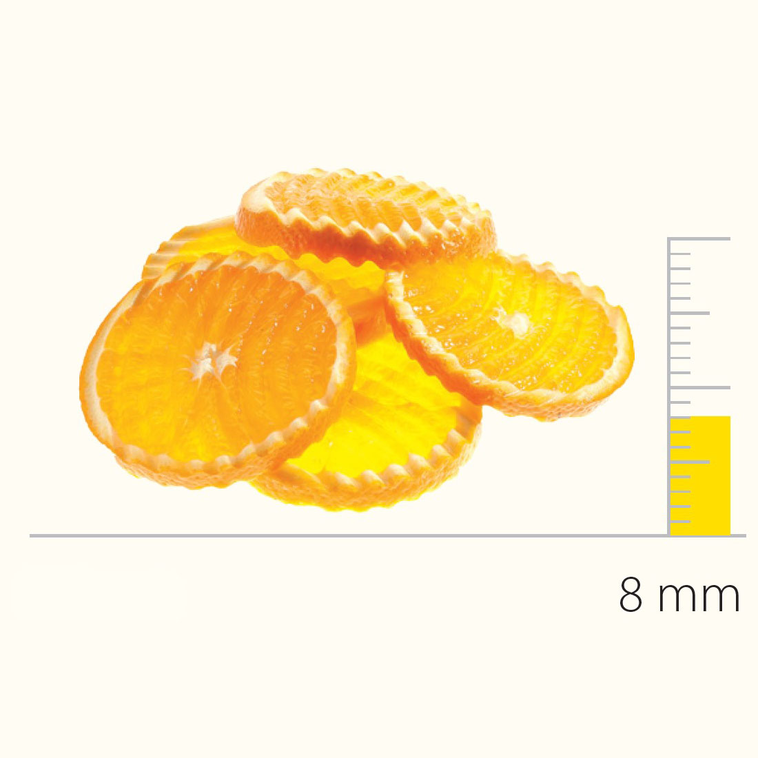 Dito Sama Slicing Discs for TRS-500 & TRK, 205mm - 8 mm wavy pressing/slicing (DS650162)