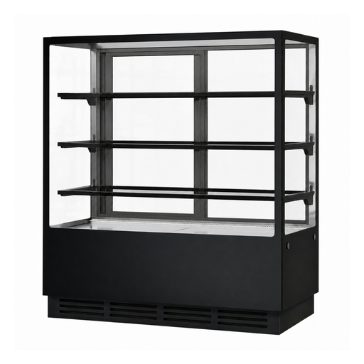 Bonvue FED CVS120-3B - 1200mm Noir Prime Square Cake Display 3 Shelves