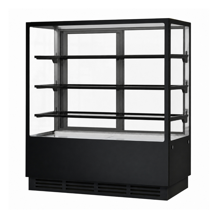 Bonvue FED CVS120-3B - 1200mm Noir Prime Square Cake Display 3 Shelves