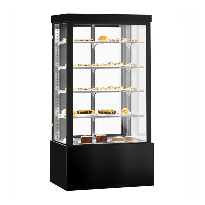 Bonvue FED CVS120-4B - 1200mm Noir Grand Square Cake Display 4 Shelves - image 2