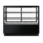 Bonvue FED CVS150-2B - 1500mm Noir Tot Square Cake Display 2 Shelves - image 2