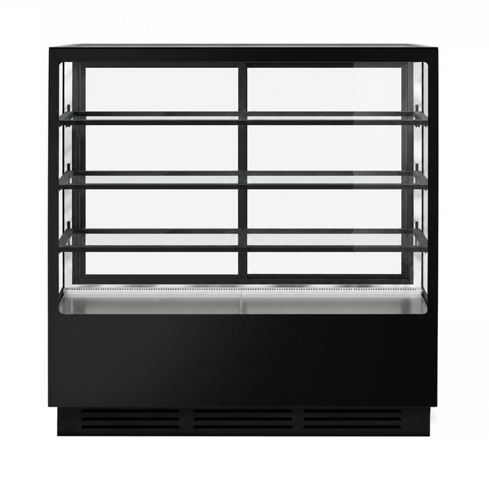 Bonvue FED CVS150-3B - 1500mm Noir Prime Square Cake Display 3 Shelves - image 3