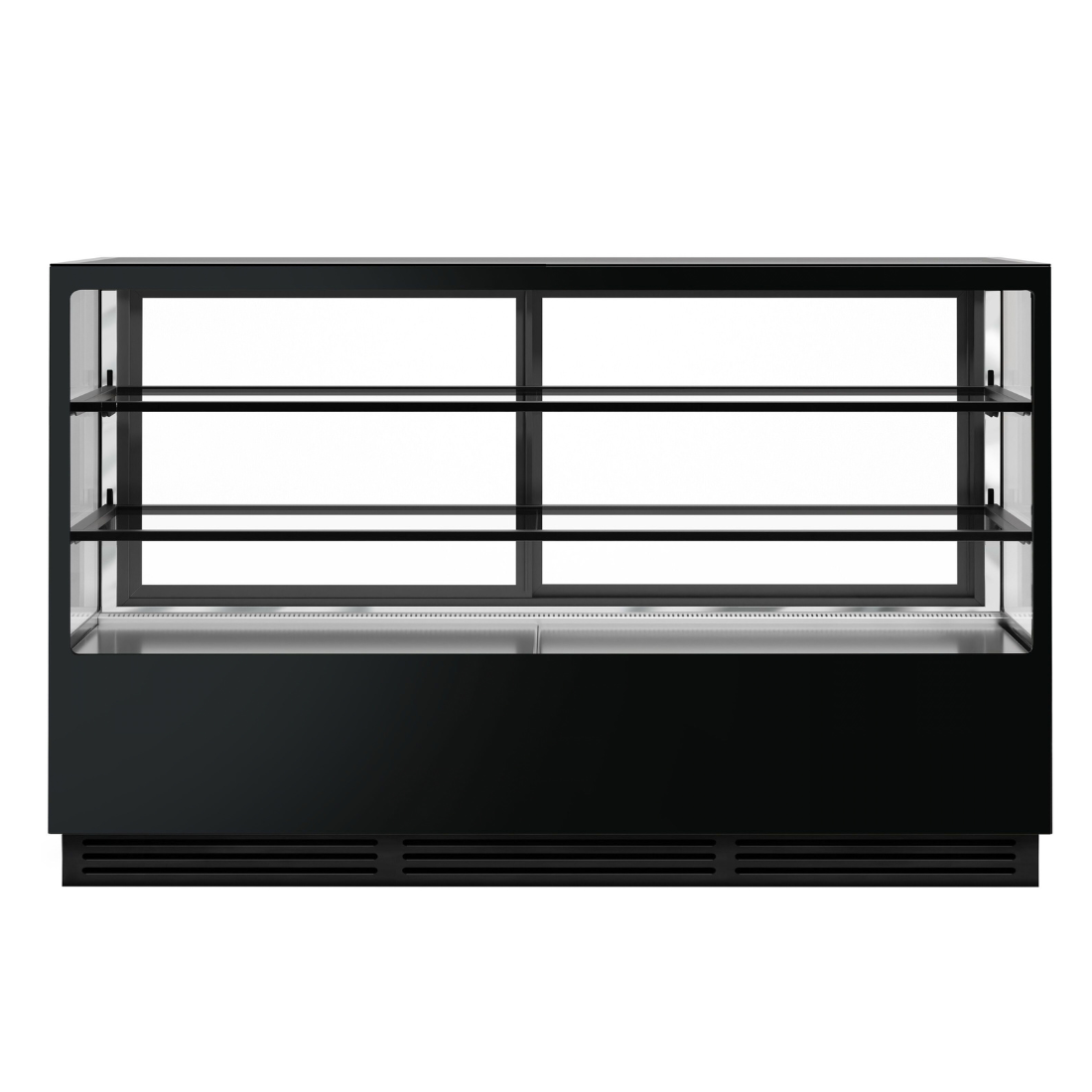 Bonvue FED CVS180-2B - 1800mm Noir Tot Square Cake Display 2 Shelves