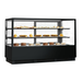 Bonvue FED CVS180-2B - 1800mm Noir Tot Square Cake Display 2 Shelves - image 2