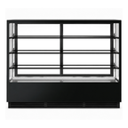 Bonvue FED CVS180-3B - 1800mm Noir Prime Square Cake Display 3 Shelves