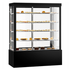 Bonvue FED CVS180-4B - 1800mm Noir Grand Square Cake Display 4 Shelves - image 2