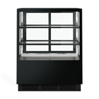 Bonvue FED CVS90-2B - 900mm Noir Tot Square Cake Display 2 Shelves - image 3