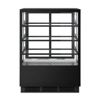 Bonvue FED CVS90-3B - 900mm Noir Prime Square Cake Display 3 Shelves - image 3