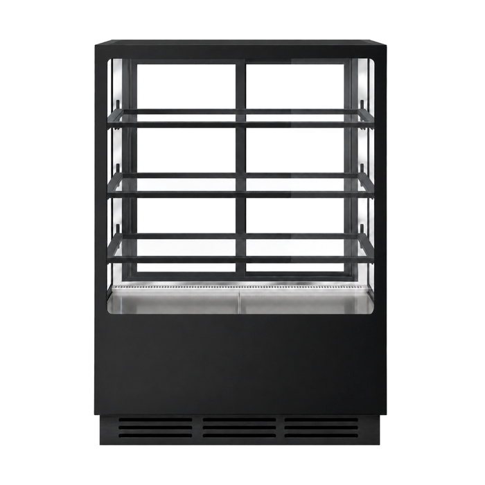 Bonvue FED CVS90-3B - 900mm Noir Prime Square Cake Display 3 Shelves - image 3