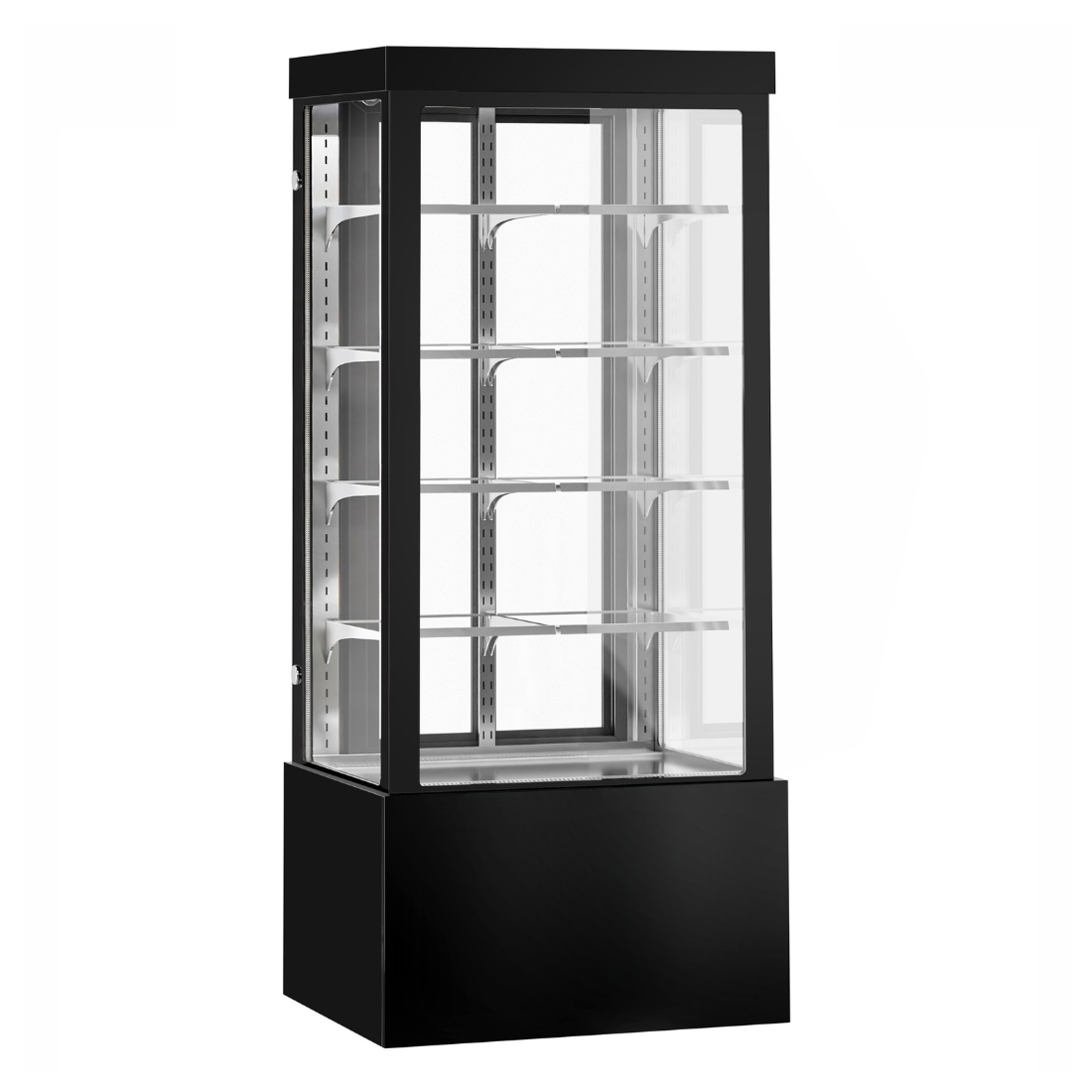 Bonvue FED CVS90-4B - 900mm Noir Grand Square Cake Display 4 Shelves - image 3