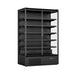 FED Thermaster DC-125B - Double Glass Door Panorama Multideck Display Fridge Black 1292L