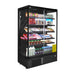 FED Thermaster DC-125B - Double Glass Door Panorama Multideck Display Fridge Black 1292L - image 5