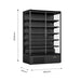 FED Thermaster DC-125B - Double Glass Door Panorama Multideck Display Fridge Black 1292L - image 2