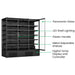 FED Thermaster DC-187B - Triple Glass Door Panorama Multideck Display Fridge Black 1939L - image 3