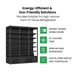 FED Thermaster DC-187B - Triple Glass Door Panorama Multideck Display Fridge Black 1939L - image 4