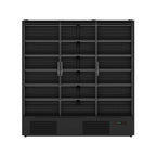 FED Thermaster DC-187B - Triple Glass Door Panorama Multideck Display Fridge Black 1939L - image 7