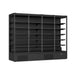 FED Thermaster DC-250B - Four Glass Door Panorama Multideck Display Fridge Black 2585L