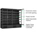 FED Thermaster DC-250B - Four Glass Door Panorama Multideck Display Fridge Black 2585L - image 3