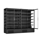 FED Thermaster DC-250B - Four Glass Door Panorama Multideck Display Fridge Black 2585L - image 8