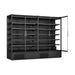 FED Thermaster DC-250B - Four Glass Door Panorama Multideck Display Fridge Black 2585L - image 8
