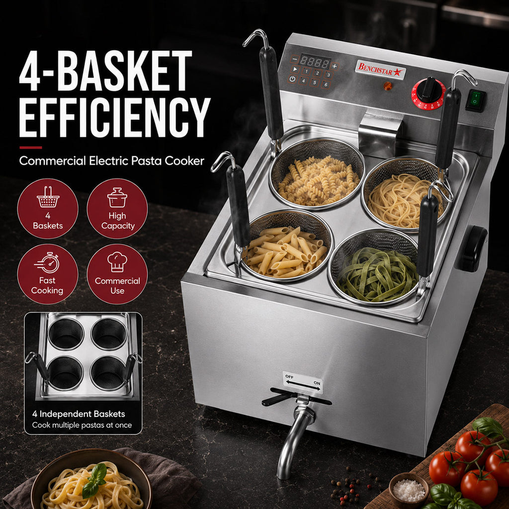 Benchstar DF-BP - 10L Electric Pasta Cooker with 4 Baskets - image 4