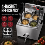 Benchstar DF-BP - 10L Electric Pasta Cooker with 4 Baskets - image 4