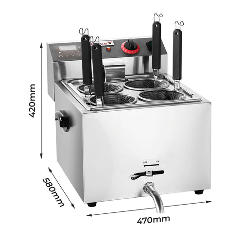 Benchstar DF-BP - 10L Electric Pasta Cooker with 4 Baskets - image 2