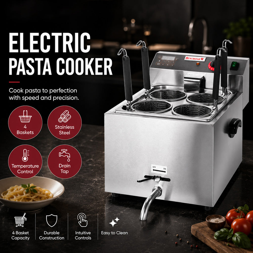 Benchstar DF-BP - 10L Electric Pasta Cooker with 4 Baskets - image 8