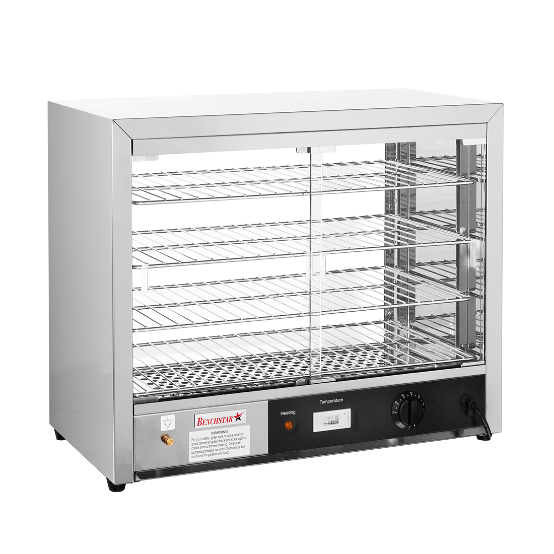 Benchstar DH-805E - Pie Warmer and Hot Food Display, 4 Shelves, 865mm - image 10
