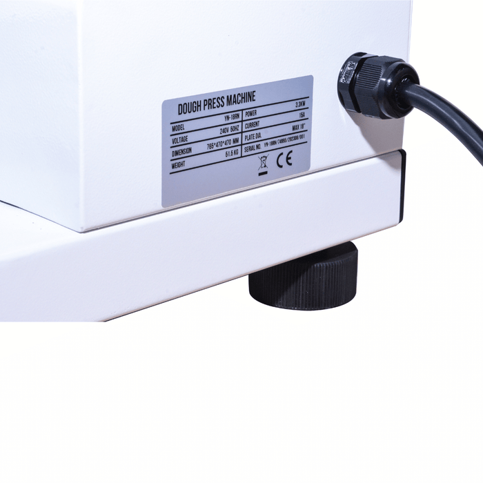 Tyrone DP-18S - 18 Inch Heated Round Dough Press, Manual & Digital - image 5