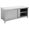 Modular Systems STHT6-1500-H - Stainless Steel Pass-Through Workbench Cabinet, Doors Both Sides 1500 x 600mm
