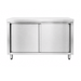 Modular Systems DTHT6-1200-H - Stainless Steel Workbench Cabinet with Sliding Doors 1200 x 600mm