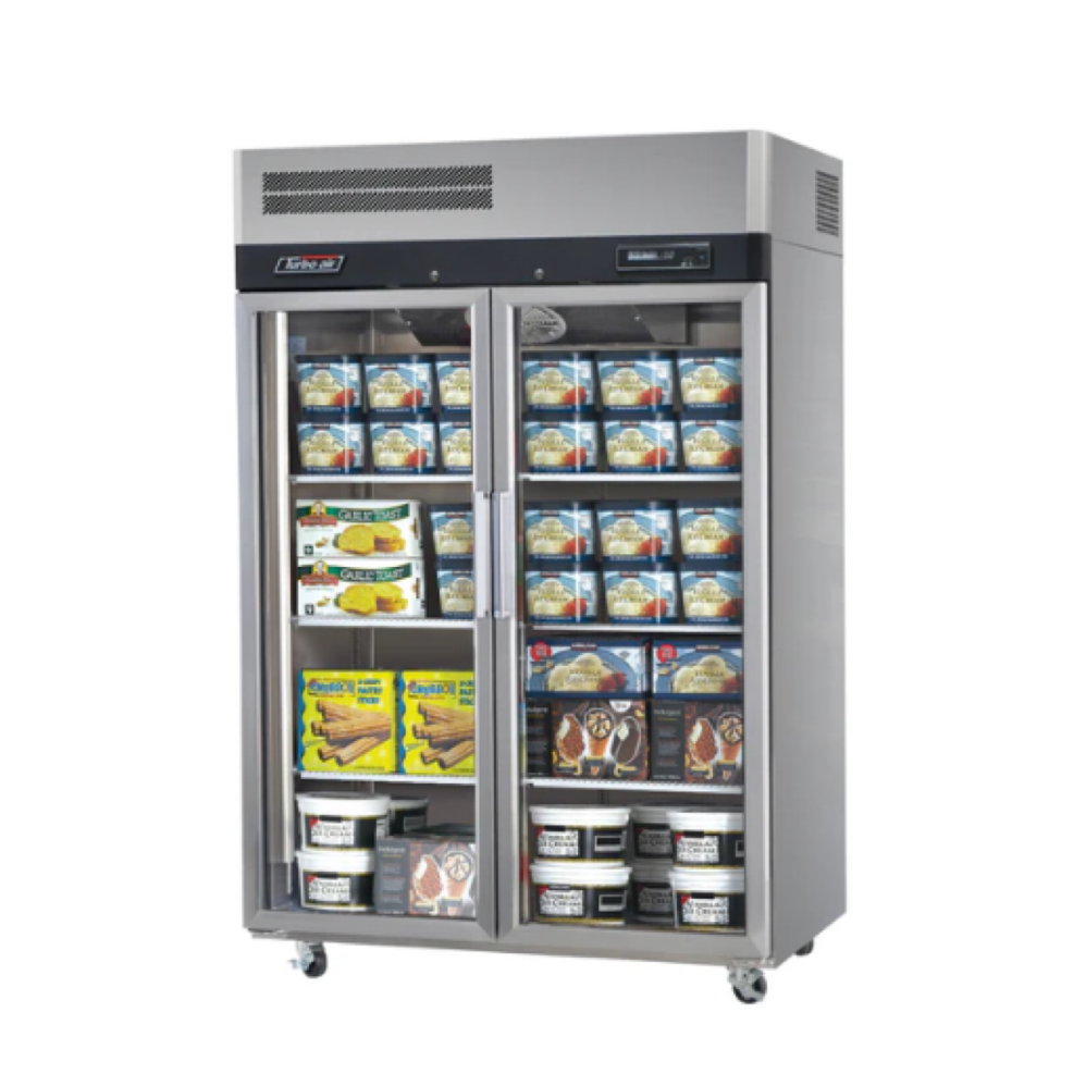 Turbo Air KF45-2G-N - 2 Glass Door Upright Freezer 1260mm 1215L
