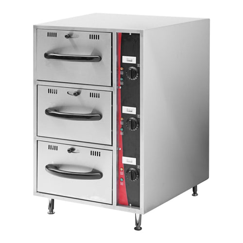 Benchstar EDW-3GN - Food Warming Drawers, 3 x GN 1/1