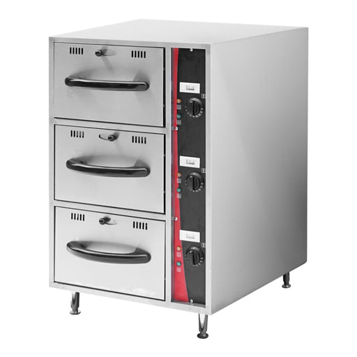 Benchstar EDW-3GN - Food Warming Drawers, 3 x GN 1/1