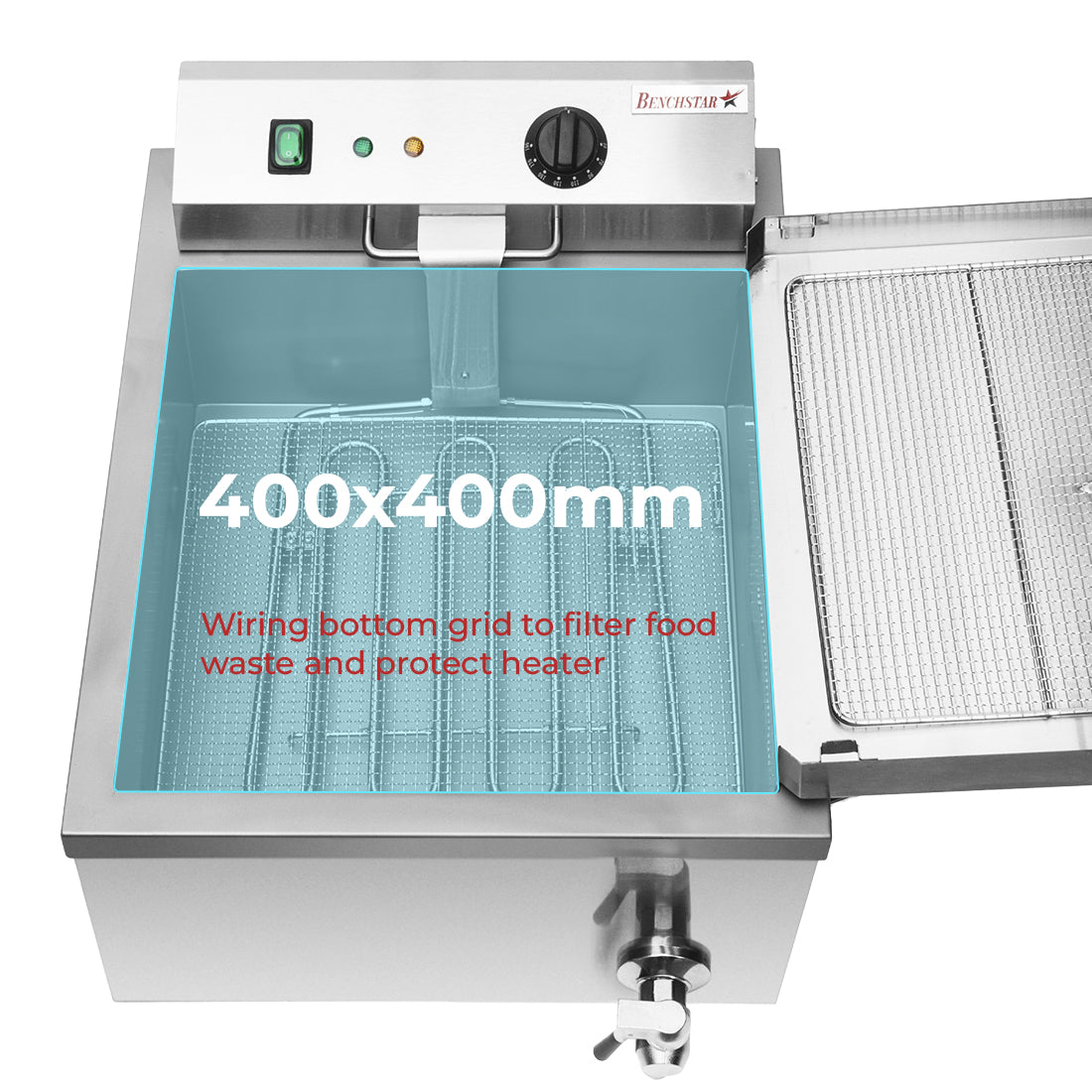 Benchstar EF-TE - Benchtop Electric Donut Fryer, 11L - image 6