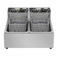 Benchstar EF-82E - 2 x 5.5L Double Tank Countertop Electric Fryer